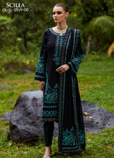 Gulaal Embroidered Lawn 3 Piece Unstitched Suit GL25LL D-08 SCILLA